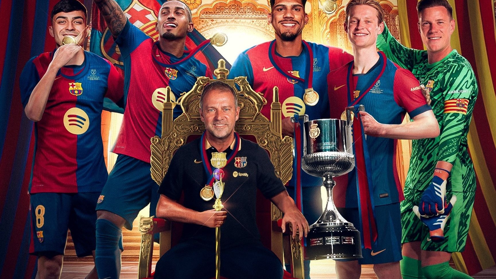 巴萨爆冷马赛，马尔基尼奥斯三分雨点燃全场